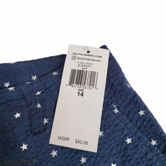 POLO Ralph Lauren Cotton Seersuckers Shorts SIZE 14‎ - Picture 11 of 11